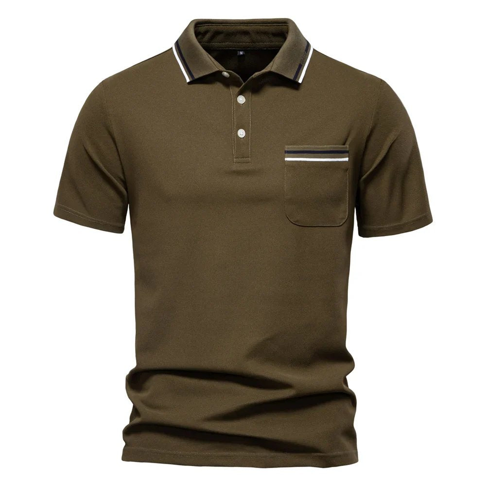 Xavier™ – Smart Casual Strikket Topp for Menn