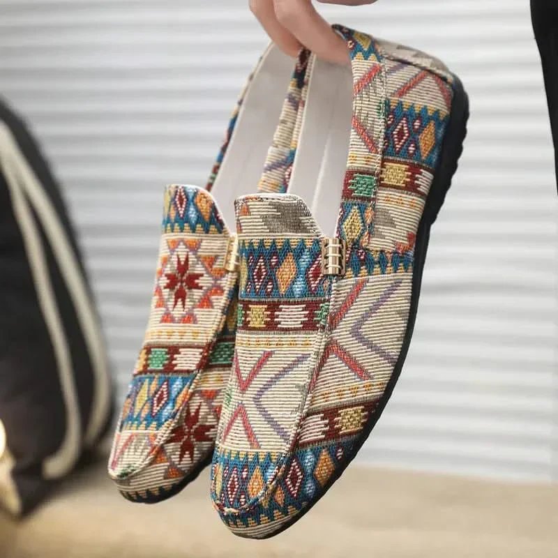 Mathias™ – Aztek trykk Slip-On Komfort Loafers