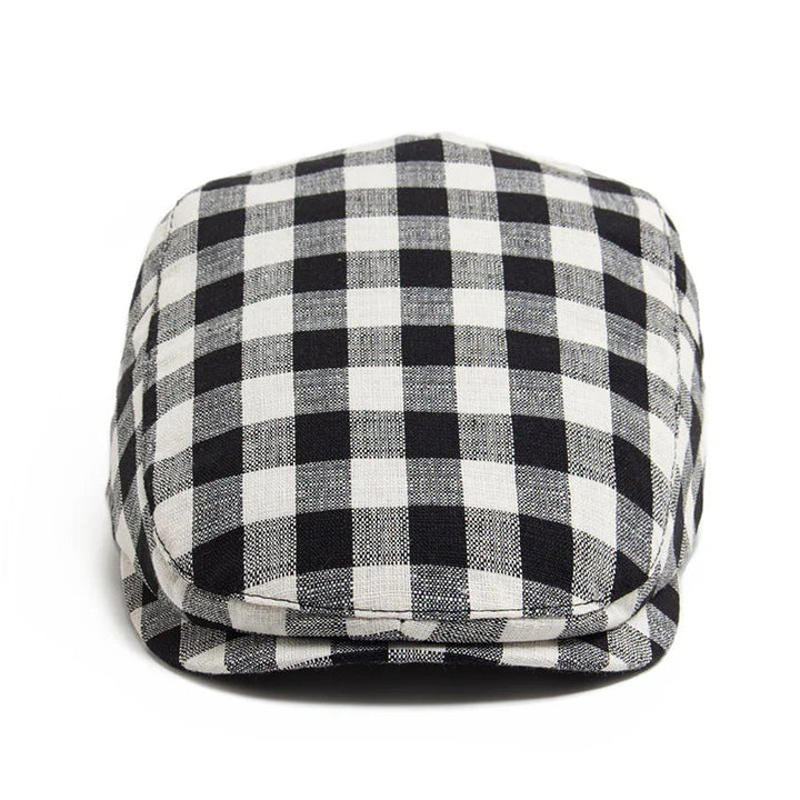Birk™ – Justerbar Vichy Rutet Flat Cap