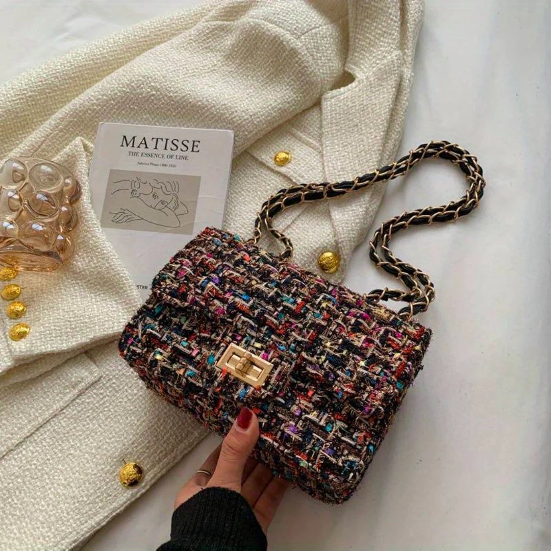 Siri™ – Ruted Kjedeinspirert Crossbody Veske