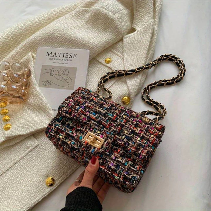 Siri™ – Ruted Kjedeinspirert Crossbody Veske