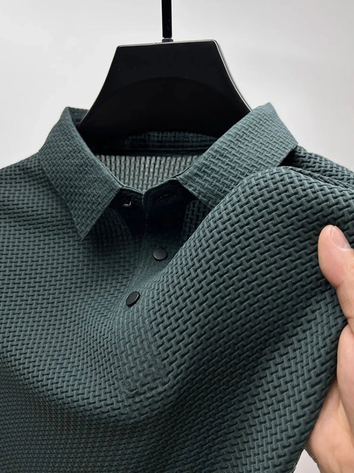 Trond™ – Teksturet Vaffelvev Knappfront Polo