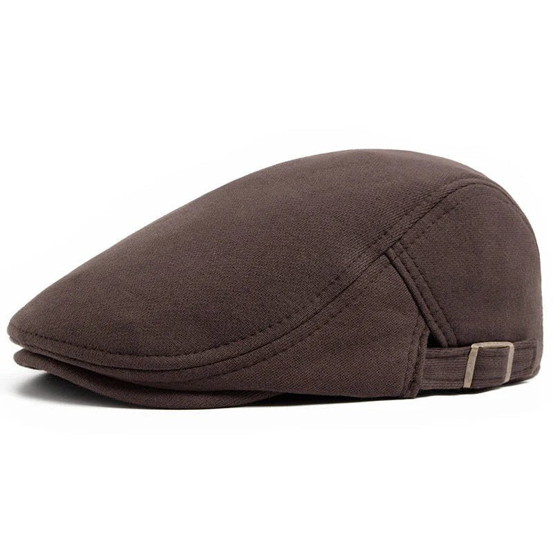 Liam™ – Justerbar Flat Cap med Strukturerte Topp