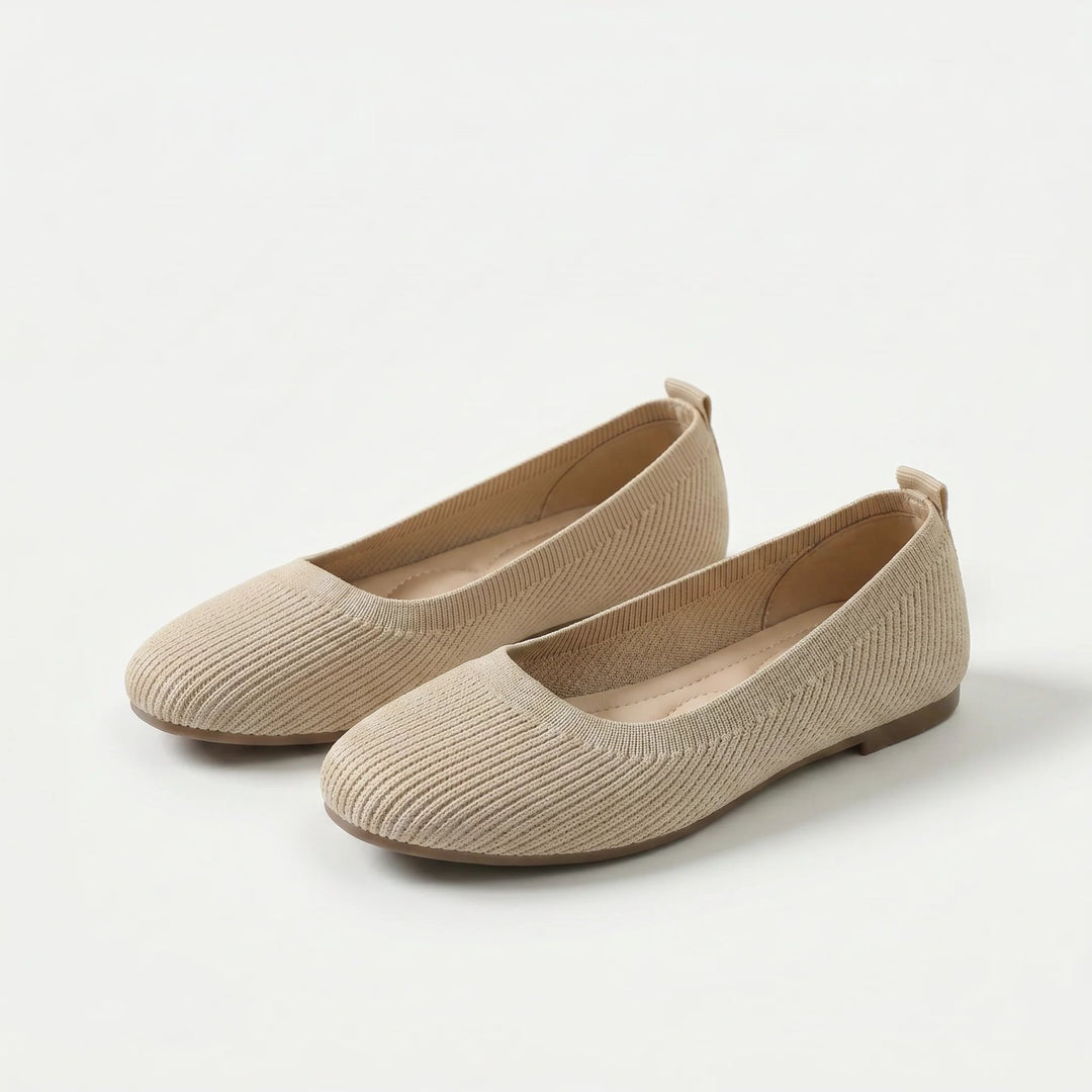 Tuva™ – | Strikkede Slip-On Komfort Ballettsko