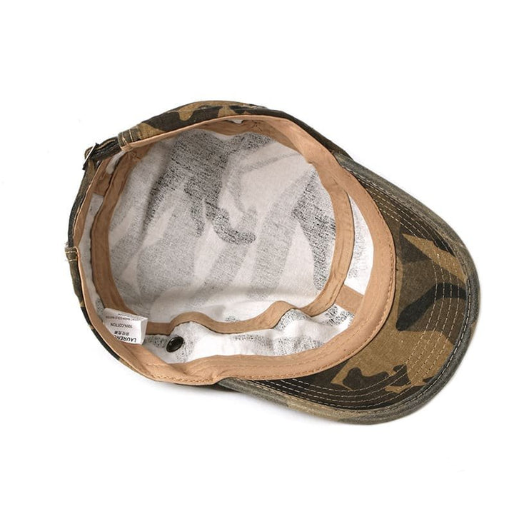 Frøydis™ – Kamuflasje Militærstil Flat Top Caps
