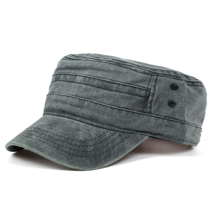 Jade™ – Vasket Flat Top Militærcaps
