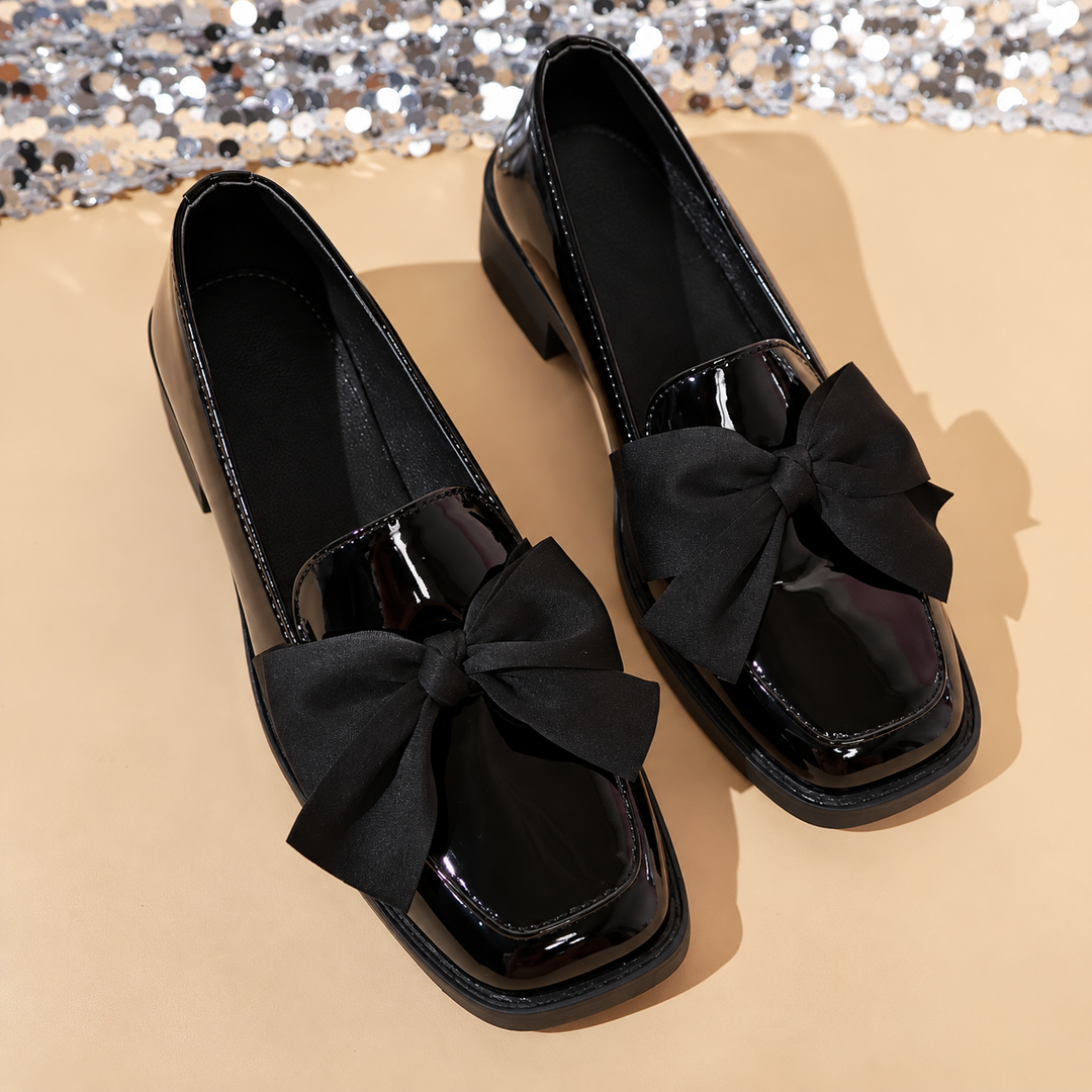 Eva™ – Sløyfe Blokkhæl Loafers