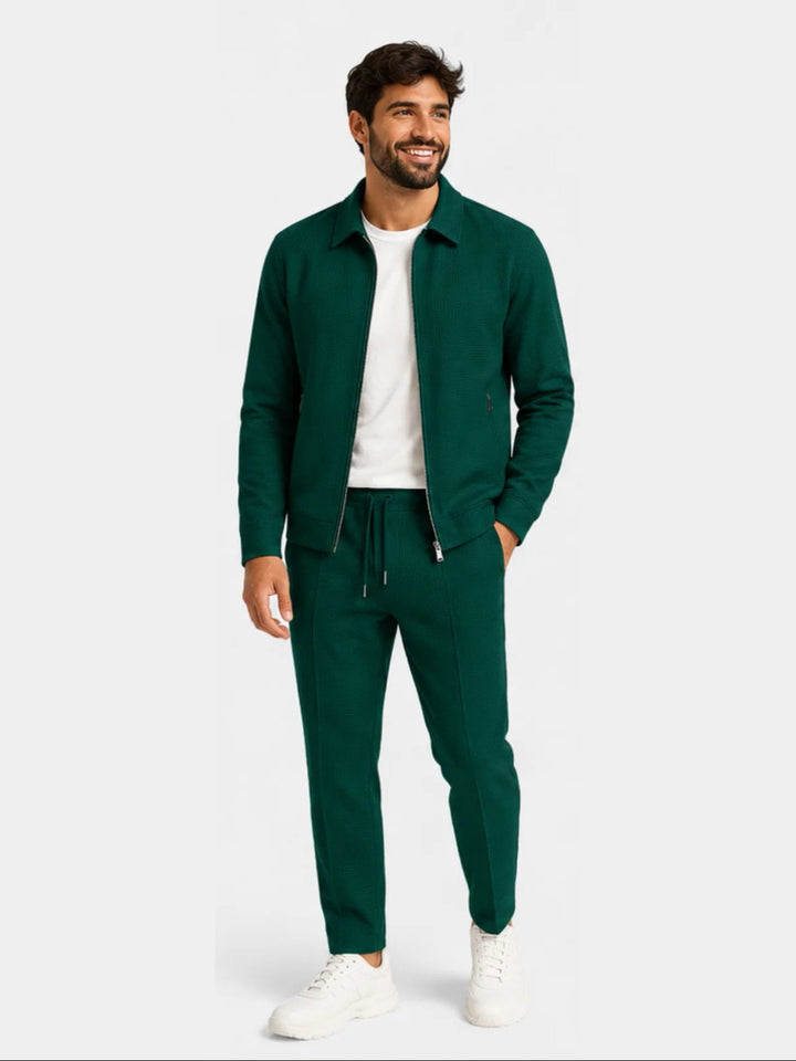 Elias™ – Slank Fit Zip Jakke & Bukse Sett