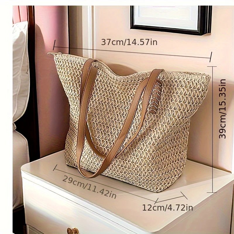 Willow™ – Åpenvevd, oversized tote bag