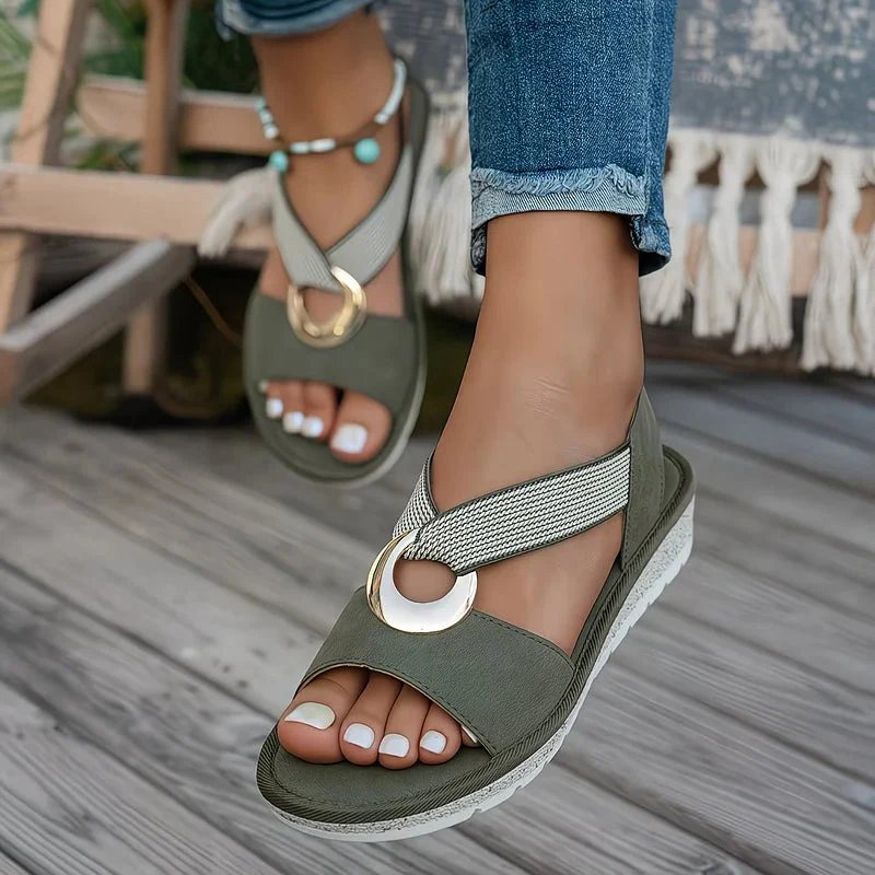 Cecilie™ – Sklisikker Mesh Stropp Komfort Sandaler