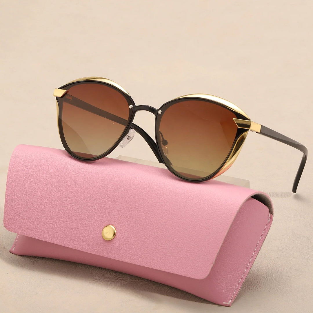 Runa™ – Polaroid Cat-Eye Solbriller med Etui
