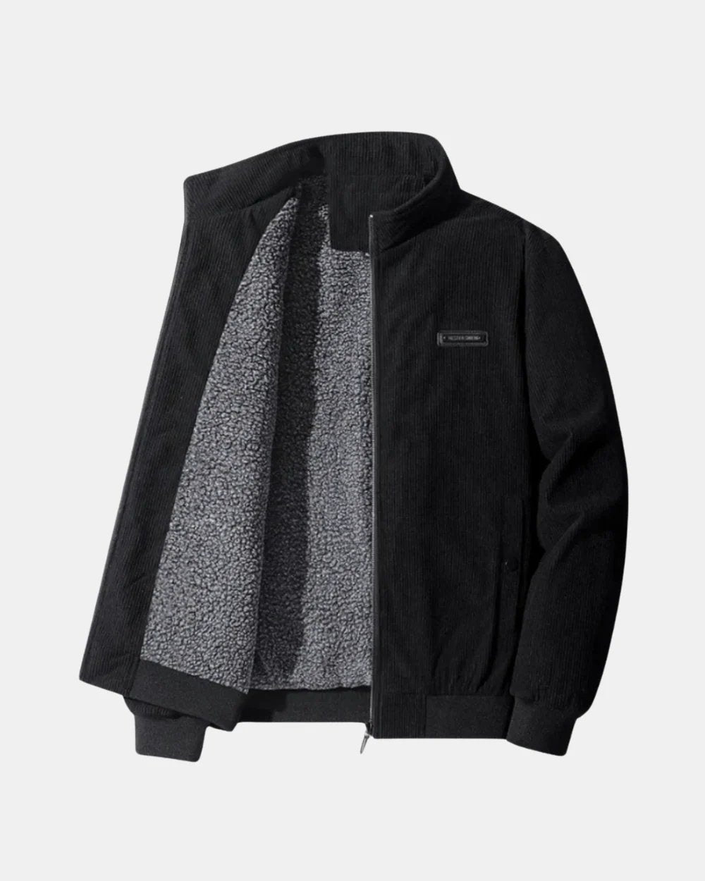 Benjamin™ – Fleece-fôret Ribbete Jakke med Stående Krage