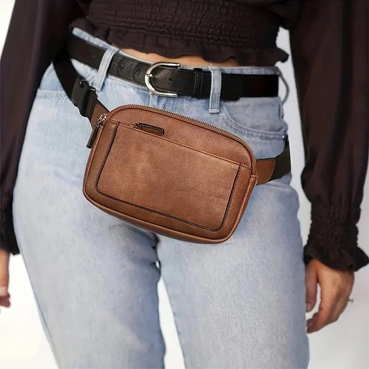 Sofia™ – Justerbart Belte Multi Pocket Crossbody Veske