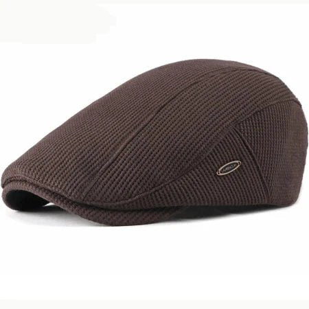 Knut™ – Ribbete Strikket Justerbar Spenne Flat Caps