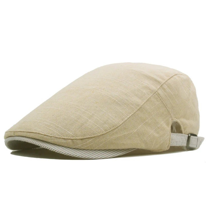 Endre™ – Justerbar Flat Cap med Stripet Skjermdetalj