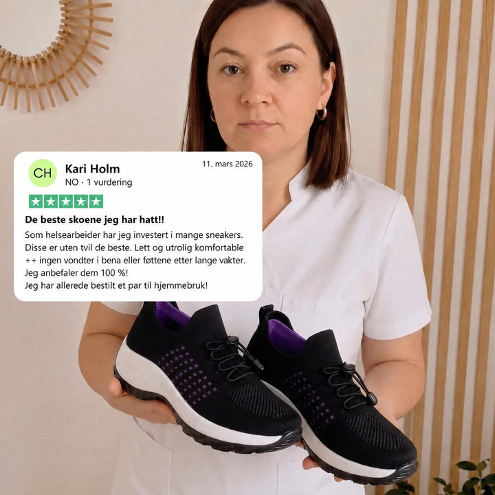 ErgoWalk™ – Ergonomiske Polstrede Komfort Sneakers