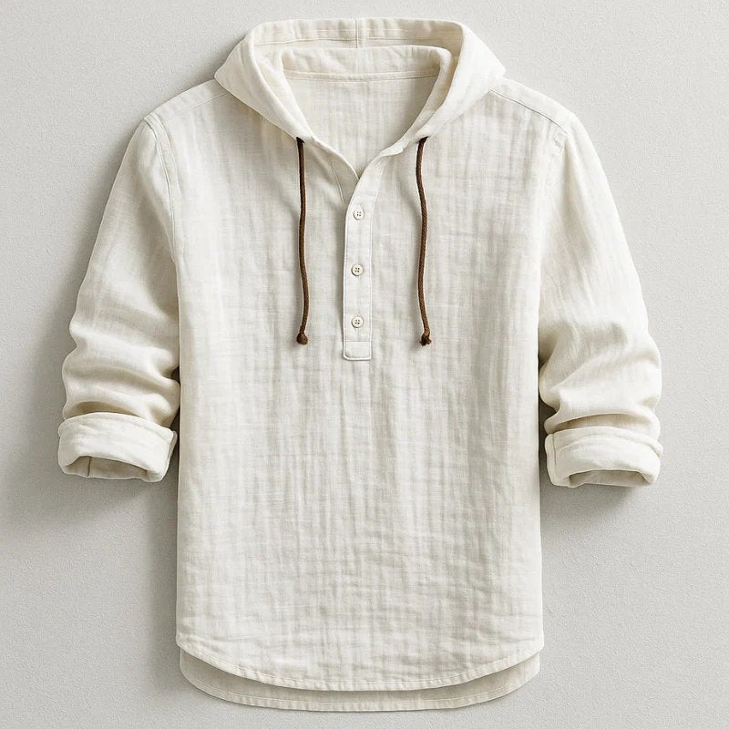 Jesper™ – Avslappet Hette-Henley Skjorte