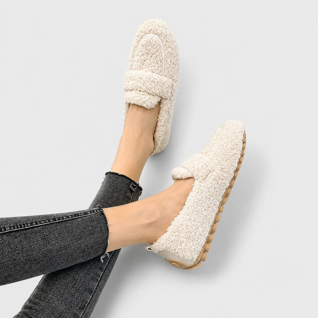 Elina™ – Plysj Anti-skli Mokkasiner
