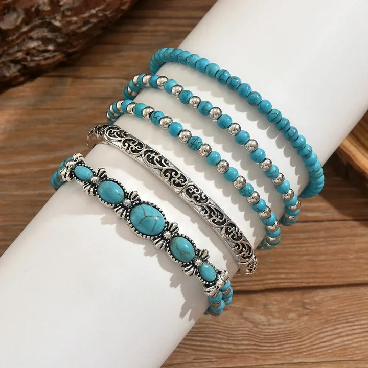Trine™ –  Boho Perle Stabelt Armbåndsett