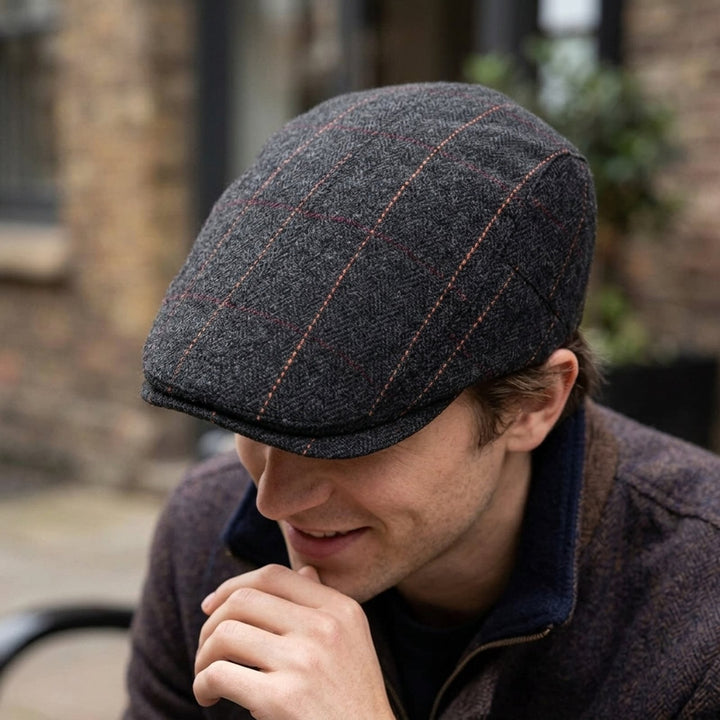 Roald™ – Rutete Herringbone Flat Cap