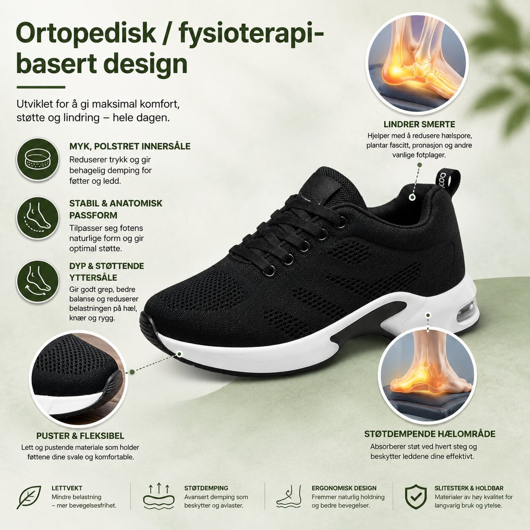 OrthoWalk™ – Ortopediske Luftpute Sneakers