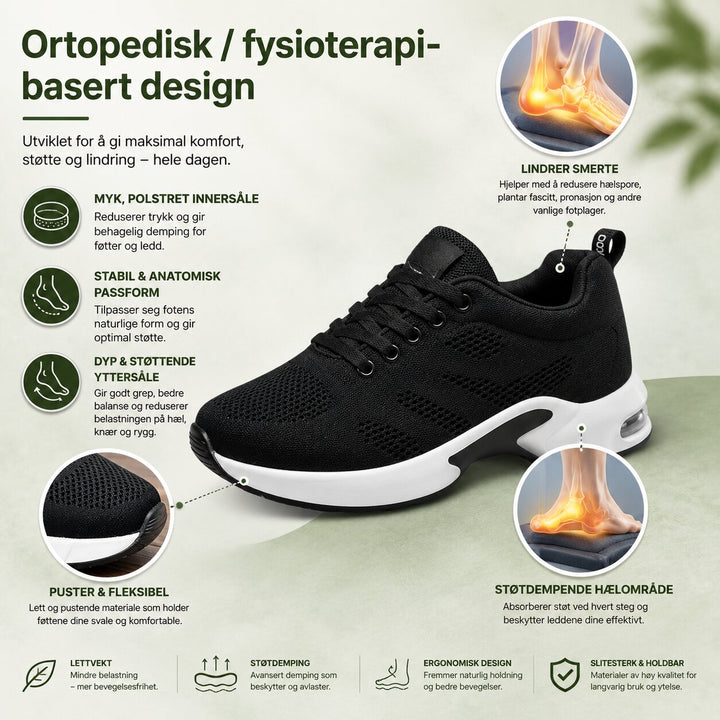 OrthoWalk™ – Ortopediske Luftpute Sneakers