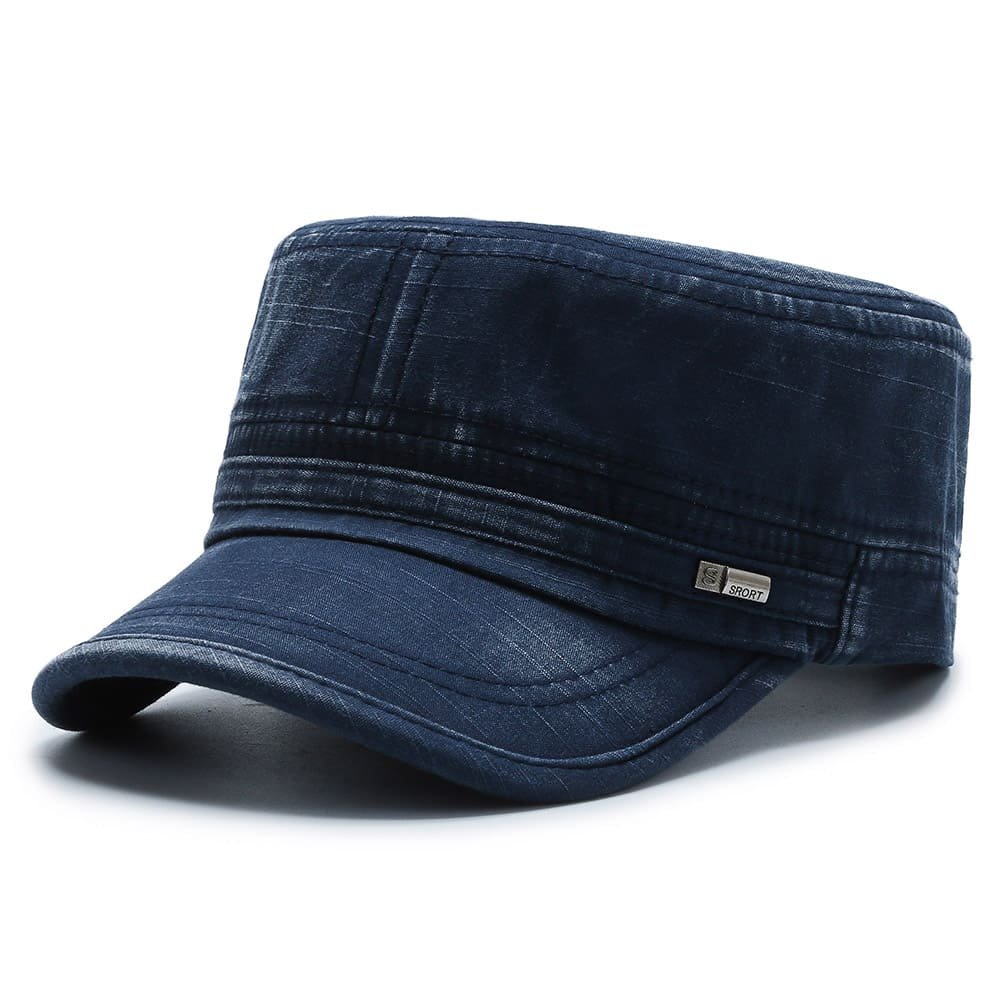 Siv™ – Strukturert Flat Top Militær Kadettlue