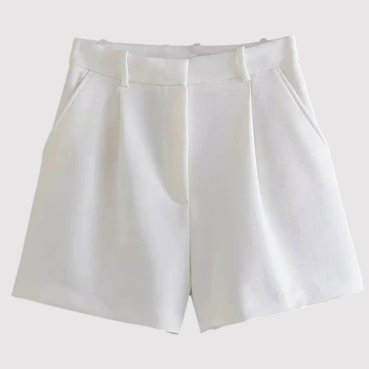 Sanna™ – Høyt liv, plissert, skreddersydd shorts