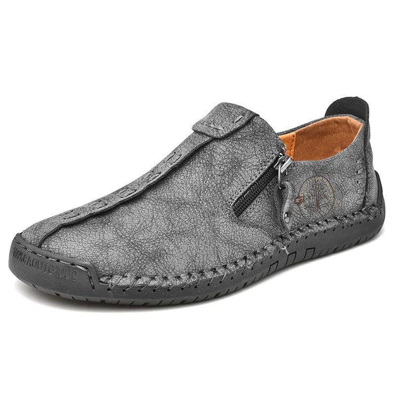 Tor™ – Håndsydd Slip-On Loafers med Sidelukking