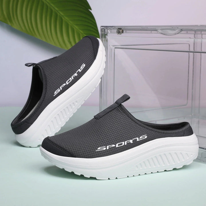Eline™ – Polstrede Slip-On Plattform Sandaler