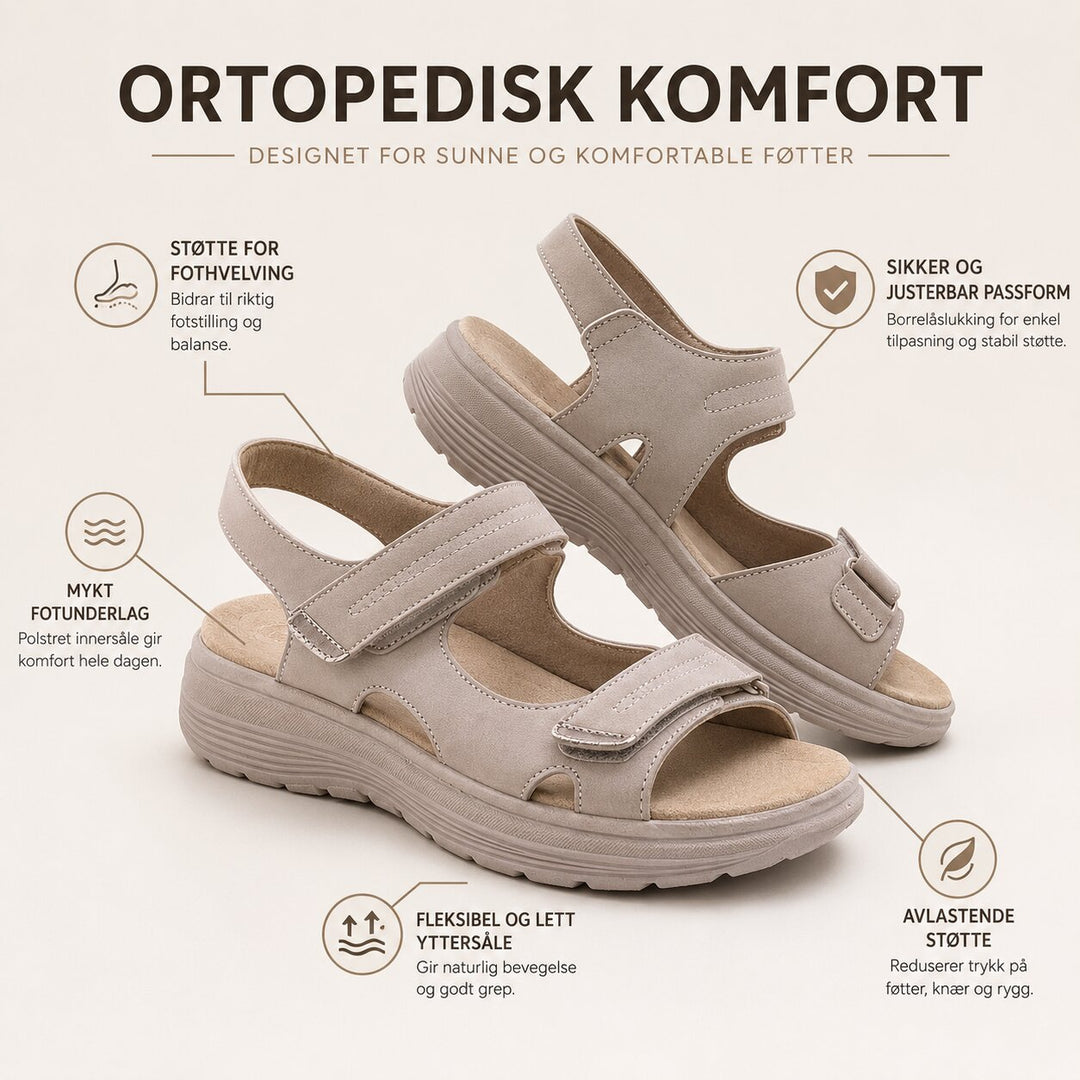 ArchFit™ – Sandaler med justerbar stropp og buestøtte