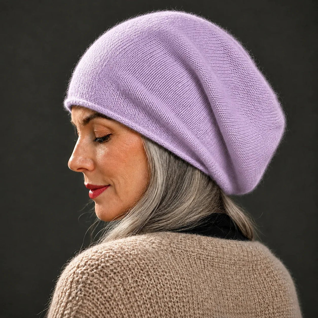 Anneli™ – Slouchy Strikket Lue Myk Vinterhatt