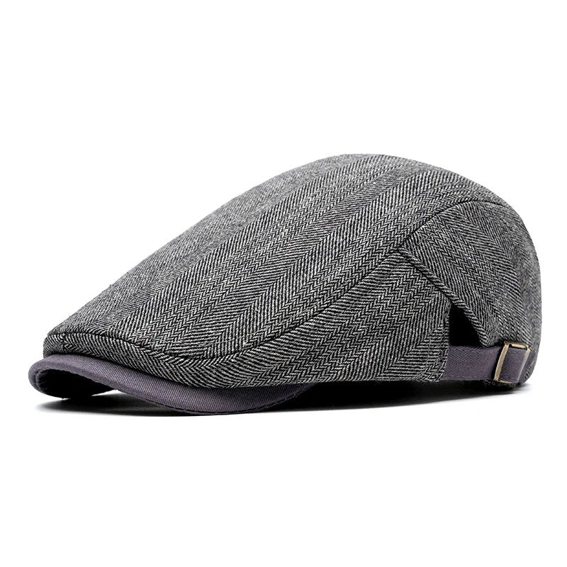 Emil™ – Herringbone Justerbar Flat Cap