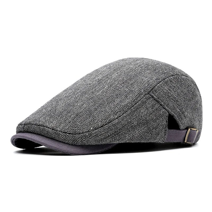 Emil™ – Herringbone Justerbar Flat Cap