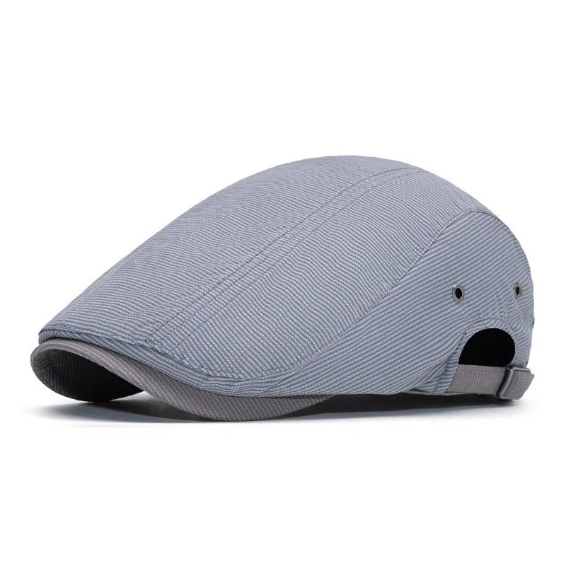Rikke™ – Justerbar Stripete Flat Cap