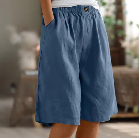 Lara™ – Høyt liv, avslappet passform Bermuda-shorts