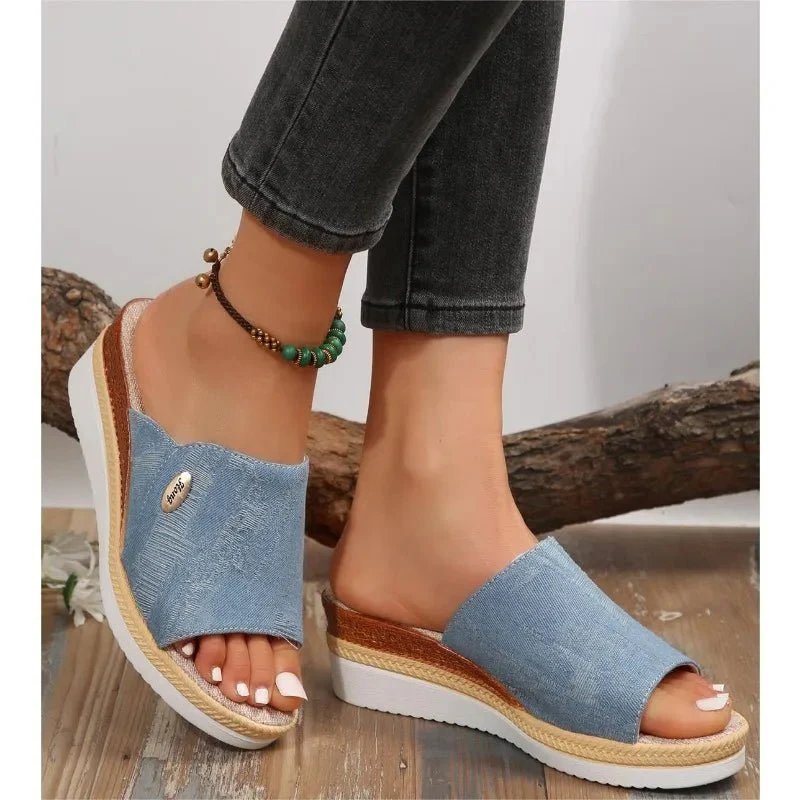 Constance™ – Ergonomiske Plattforms Espadrillosandaler