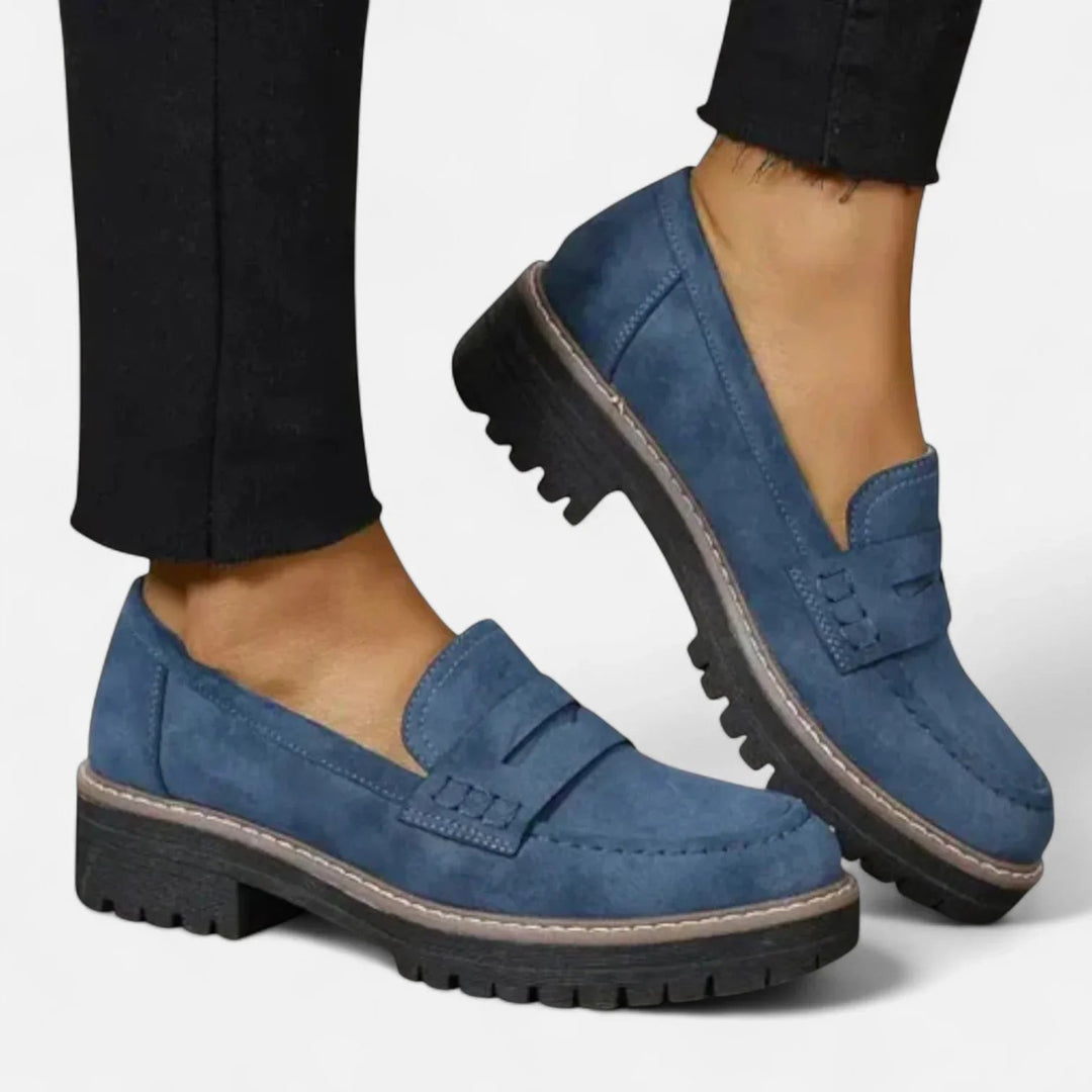 Emilia™ – Polstrede Chunky Platå Penny Loafers