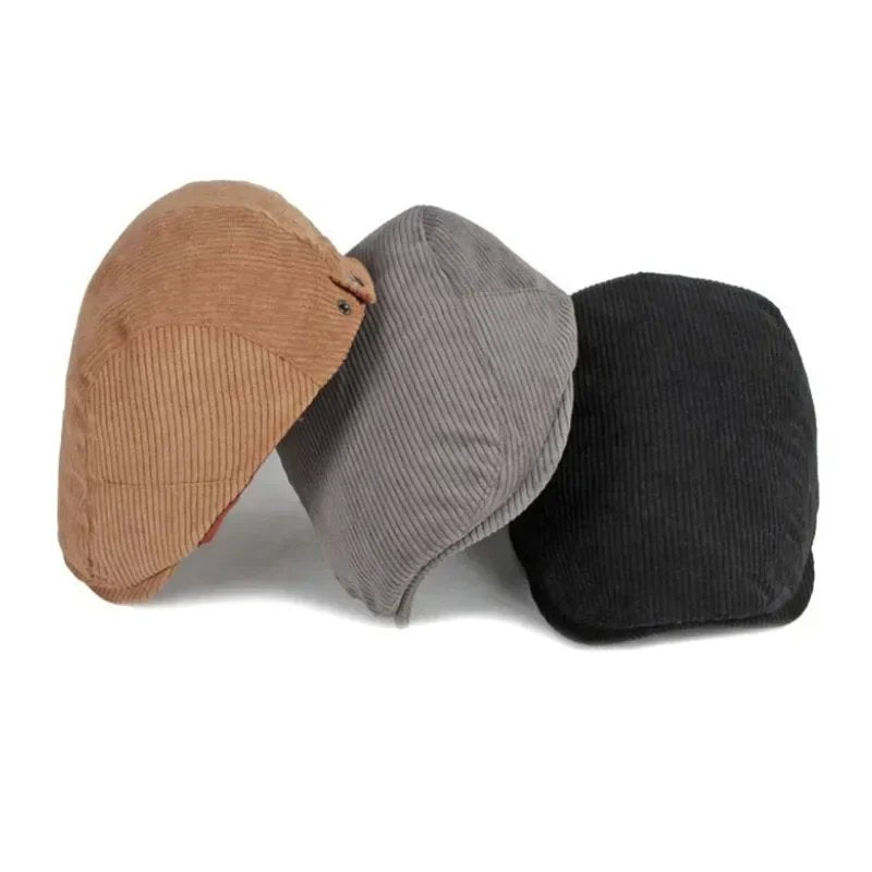 Leon™ – Ribbete Strukturet Lavprofil Flat Cap