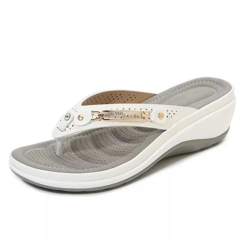 Sanne™ – Polstrede kileflip-flop sandaler