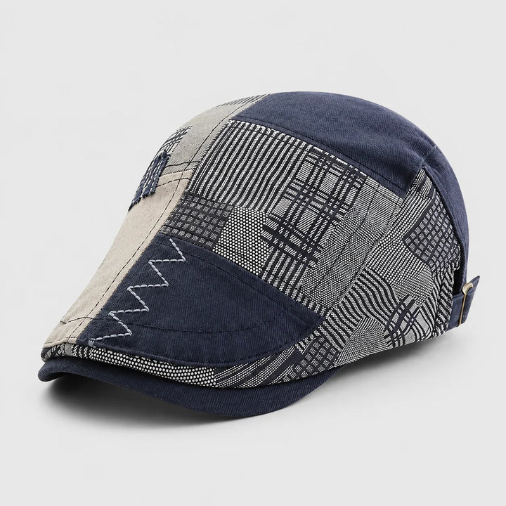 Gunnar™ – Justerbar Patchwork Flat Cap Beret