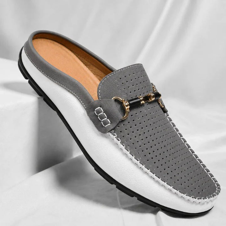 Victor™ – Perforerte Slip-On Bit Loafers Mules