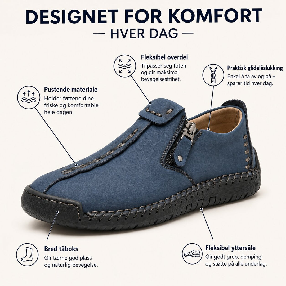 Laila™ – Sidelukket komfort loafers