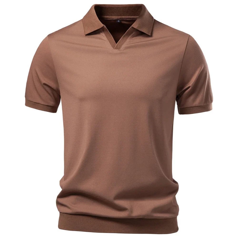 Roman™ – | Pustende V-hals Polo-Skjorte