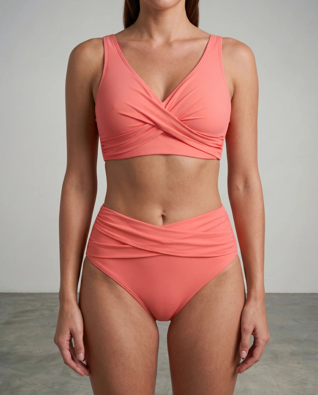 Maya™ – Vri Front Høy Midje Bikini Sett