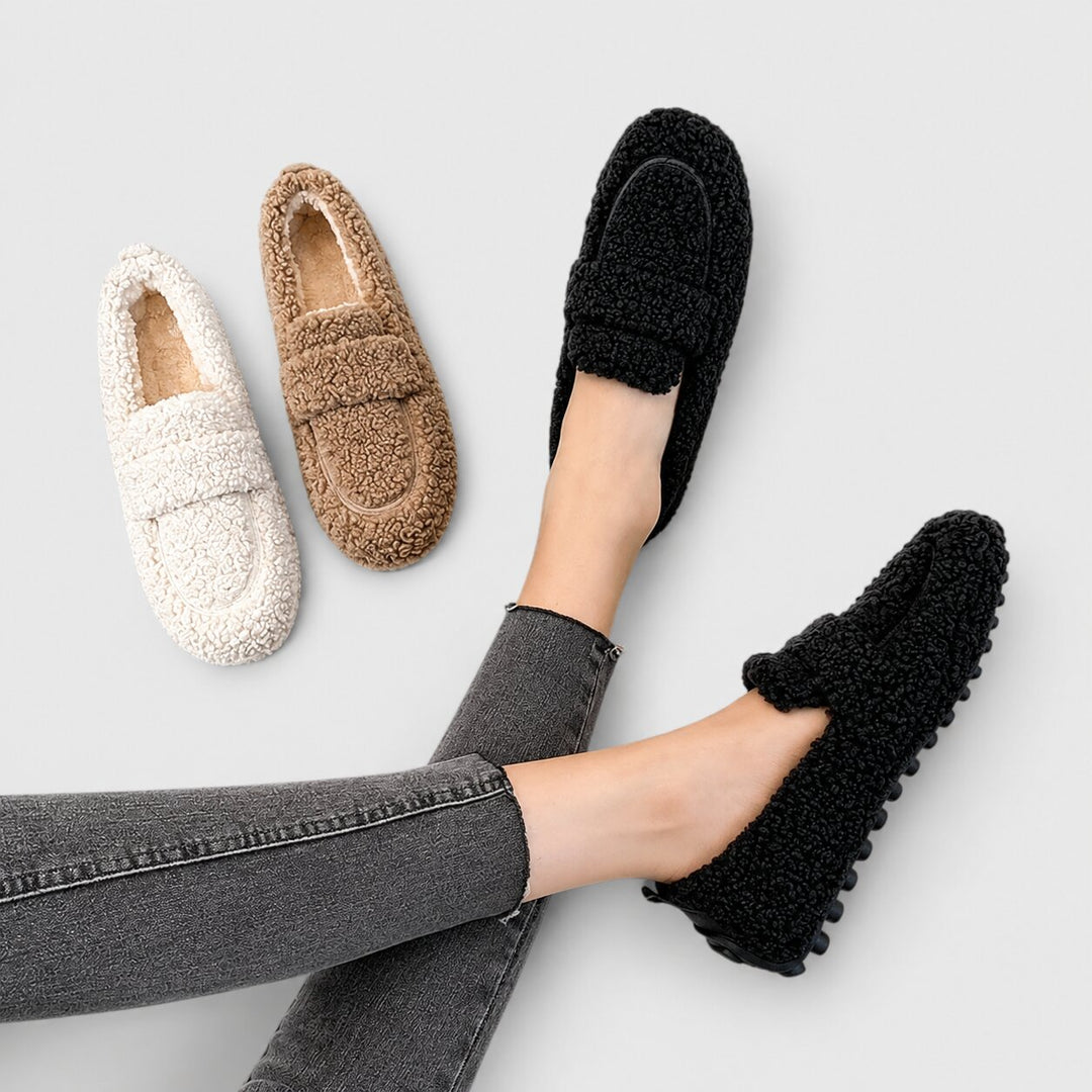 Elina™ – Plysj Anti-skli Mokkasiner