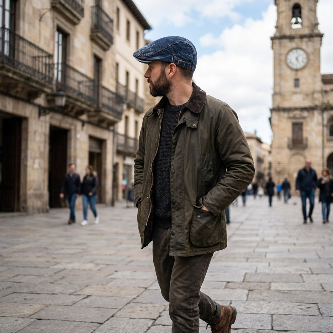 Thor™ – Kontraststikks Justerbar Flat Cap