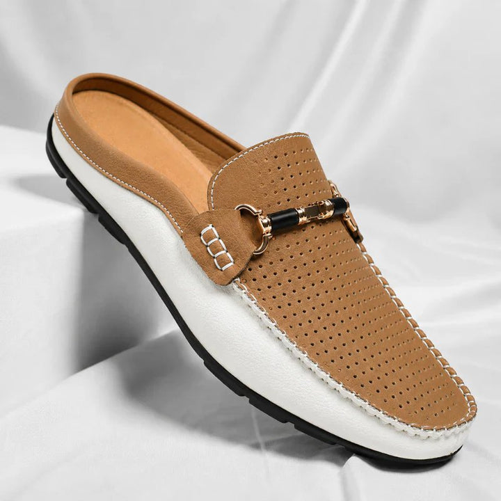 Victor™ – Perforerte Slip-On Bit Loafers Mules