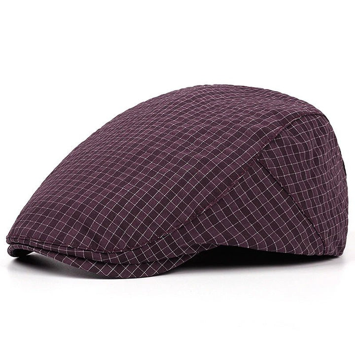 Peder™ – Lettvekts Flat Cap med Rutenettmønster
