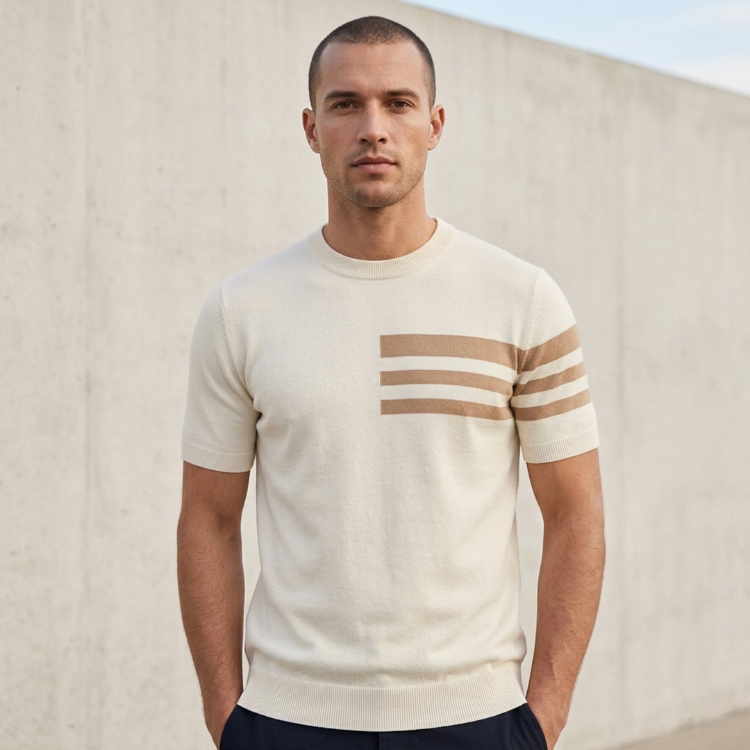 Darius™ – Stripete Crewneck Knit Tee